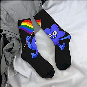 LGBT Pride Flag Four Battle for Dream Island BFDI Seamless Printed Crew Sock