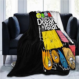 BFDI Poster Black Throw Blanket