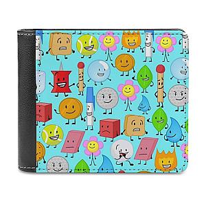 BFDI Characters Print Leather Wallets
