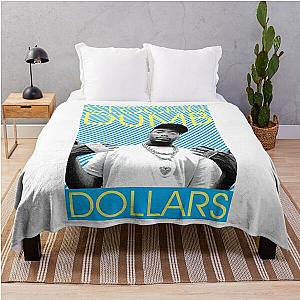 A Rapper Record Producer Slick Rick Clocking Dollars With Big Daddy Kane Dj Electronic Throw Blanket