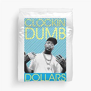 A Rapper Record Producer Slick Rick Clocking Dollars With Big Daddy Kane Dj Electronic Duvet Cover