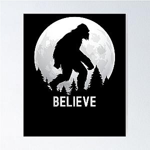 Believe Bigfoot Full Moon T-Shirt