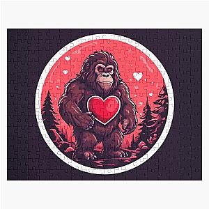 Bigfoot With Design Jigsaw Puzzle
