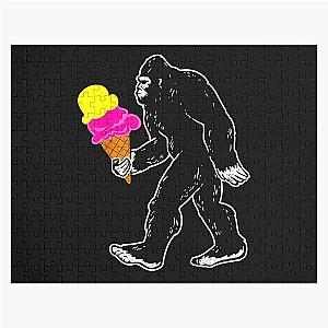 Bigfoot Sasquatch Ice Cream Jigsaw Puzzle