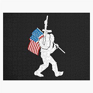 Bigfoot American Flag USA 2nd Amendment Bear Arms Sasquatch Puzzle
