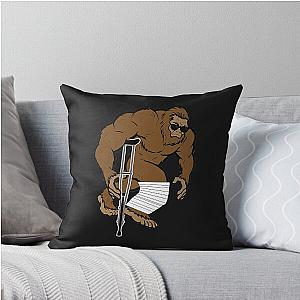 Funny Bigfoot Crutches Get Well Soon Gift Pillow