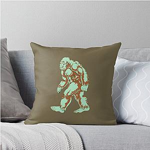 Bigfoot Sasquatch Throw Pillow
