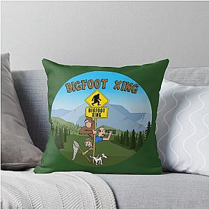 Bigfoot Circle Throw Pillow