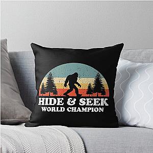 Bigfoot Hide and Seek World Champion Throw Pillow