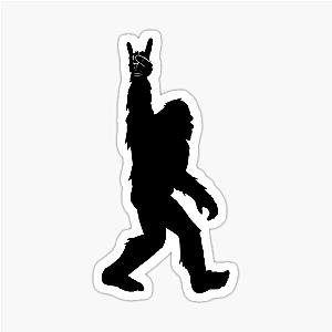 Funny Bigfoot Rock 'n' Roll for Sasquatch Believers Sticker