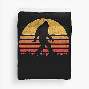 Retro Bigfoot Silhouette Sun Vintage Duvet Cover Believe