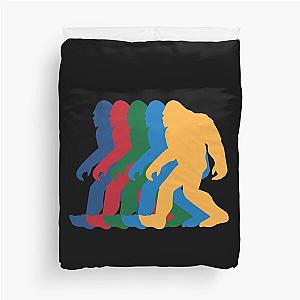 Bigfoot Silhouette 70s Duvet Cover