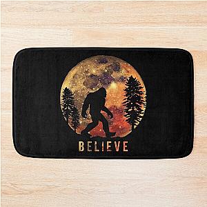 Bigfoot Sasquatch Full Moon Silhouette Bath Mat