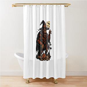 Scary Bigfoot Monster - Spooky Sasquatch in Costume Shower Curtain