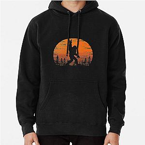 Funny Retro Bigfoot Rock Roll Shirt Forest Sasquatch Believers Birthday Hoodie