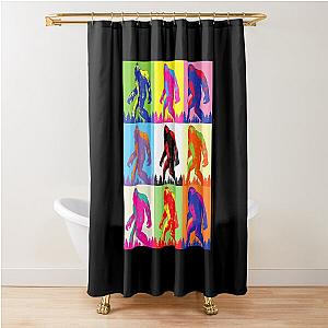 Bigfoot Pop Art Shower Curtain