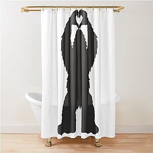 Bigfoot, Yeti, Silhouette, Bigfoot Peace Sign, Bigfoot Rock Sign, Monster, Sasquatch, Bigfoot with middle finger, Stencil Shower Curtain