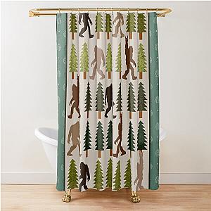 Trendy Bigfoot Walking in the Forest Graphic Blanket Design Sasquatch Believers Shower