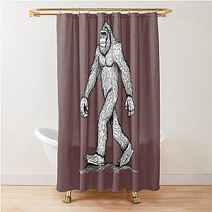 Basic Bigfoot Shower Curtain