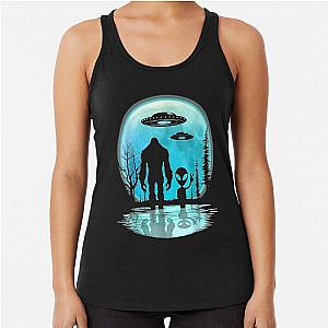 Alien Bigfoot Racerback Tank Top