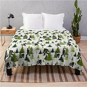 Hide and Seek with Bigfoot Throw Blanket