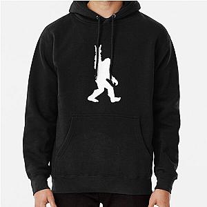 Funny Bigfoot Rock and Roll Hoodie for Sasquatch Believers Pullover