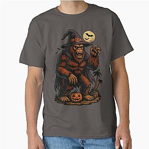 Scary Bigfoot Halloween Monster in Spooky Costume Classic T-Shirt