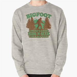 Bigfoot Hide Seek Champion (vintage distressed) Pullover Sweatshirt
