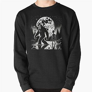 Bigfoot Alien Sasquatch Men Women Kids Pullover Sweatshirt