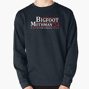 Bigfoot Mothman Cryptid Election Campaign Pullover Sweatshirt