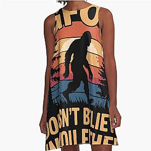 Bigfoot Doesn't Believe in You Either A-Line Dress V2