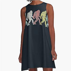 Vintage Bigfoot Tee Shirt A-Line Dress