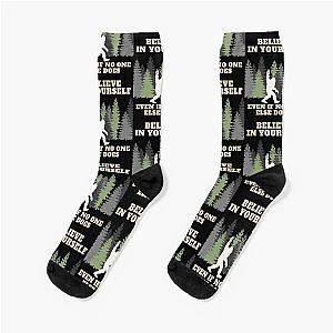 Believe in Yourself Bigfoot Socks