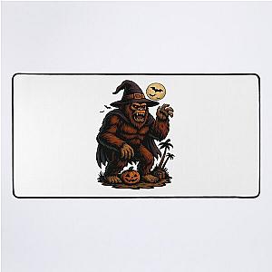 Scary Bigfoot Halloween Sasquatch in Costume Desk Mat