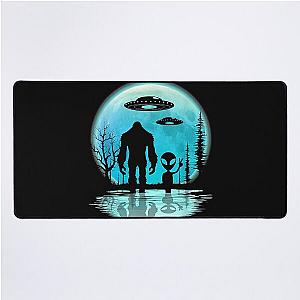 Alien Bigfoot Moon Desk Mat