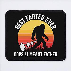 Funny Bigfoot Sasquatch Fathers Day Best Farter Ever Mouse Pad