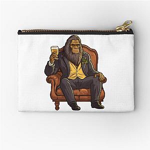 Debonair Sasquatch Zipper Pouch