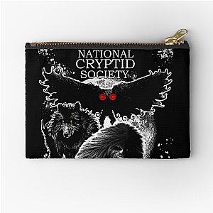 National Cryptid Society Poster:  Bigfoot Dogman Mothman Zipper Pouch
