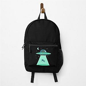 Alien Bigfoot Abducting Humans UFO Funny Backpack