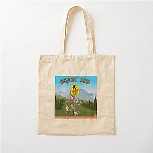 Bigfoot Cartoon - searching for Bigfoot Tote Bag