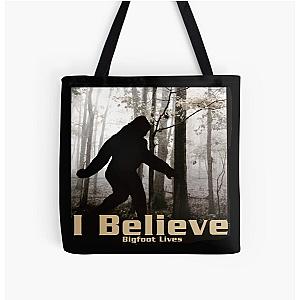 I Believe Bigfoot Lives Overalls Tote Bag