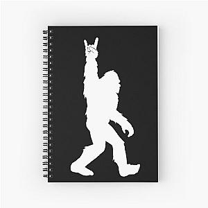 Funny Bigfoot Rock and Roll Spiral Notebook