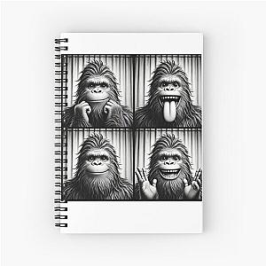 Cute Bigfoot Selfie Funny Sasquatch Lover Spiral Notebook