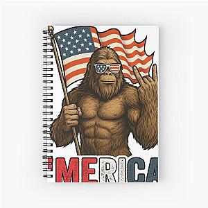 Bigfoot America 4th of July Patriotic Notebook