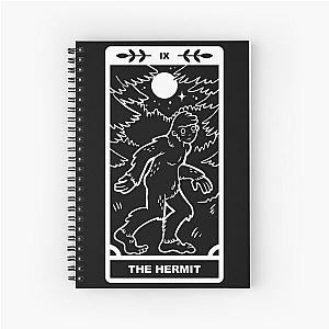 Bigfoot the Hermit White Lines Spiral Notebook