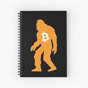 Funny Bigfoot Bitcoin Sasquatch Cryptocurrency Coin HODL Spiral Notebook