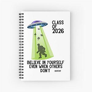 Bigfoot Alien Graduation Senior 2026 Class of 2026 Notebook