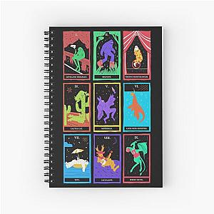 Cryptid tarot card bigfoot mothman loch ness monster Notebook