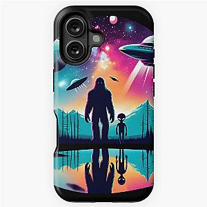 Alien Bigfoot UFO Encounter Tough Case for iPhone
