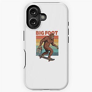 Bigfoot holding beer skateboarding with iPhone tough case